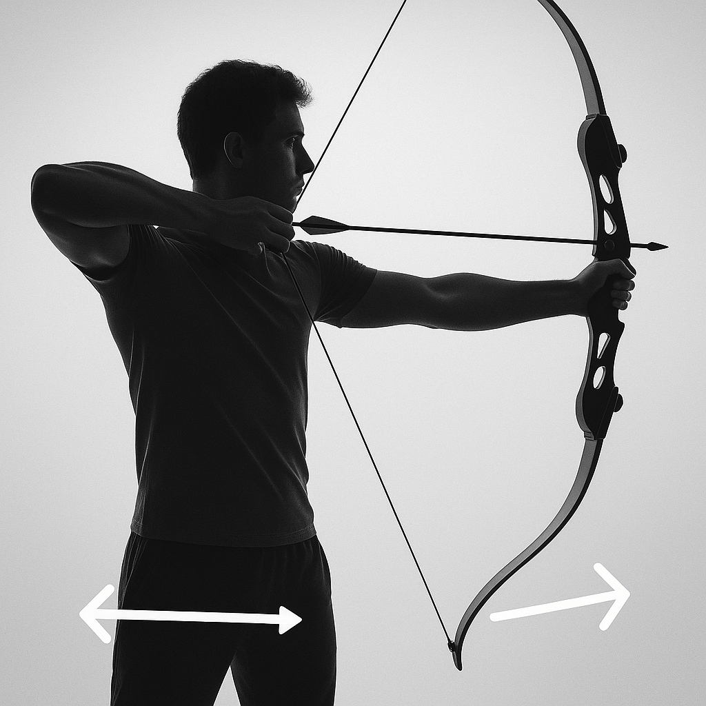 Posture de bandement – étape 1