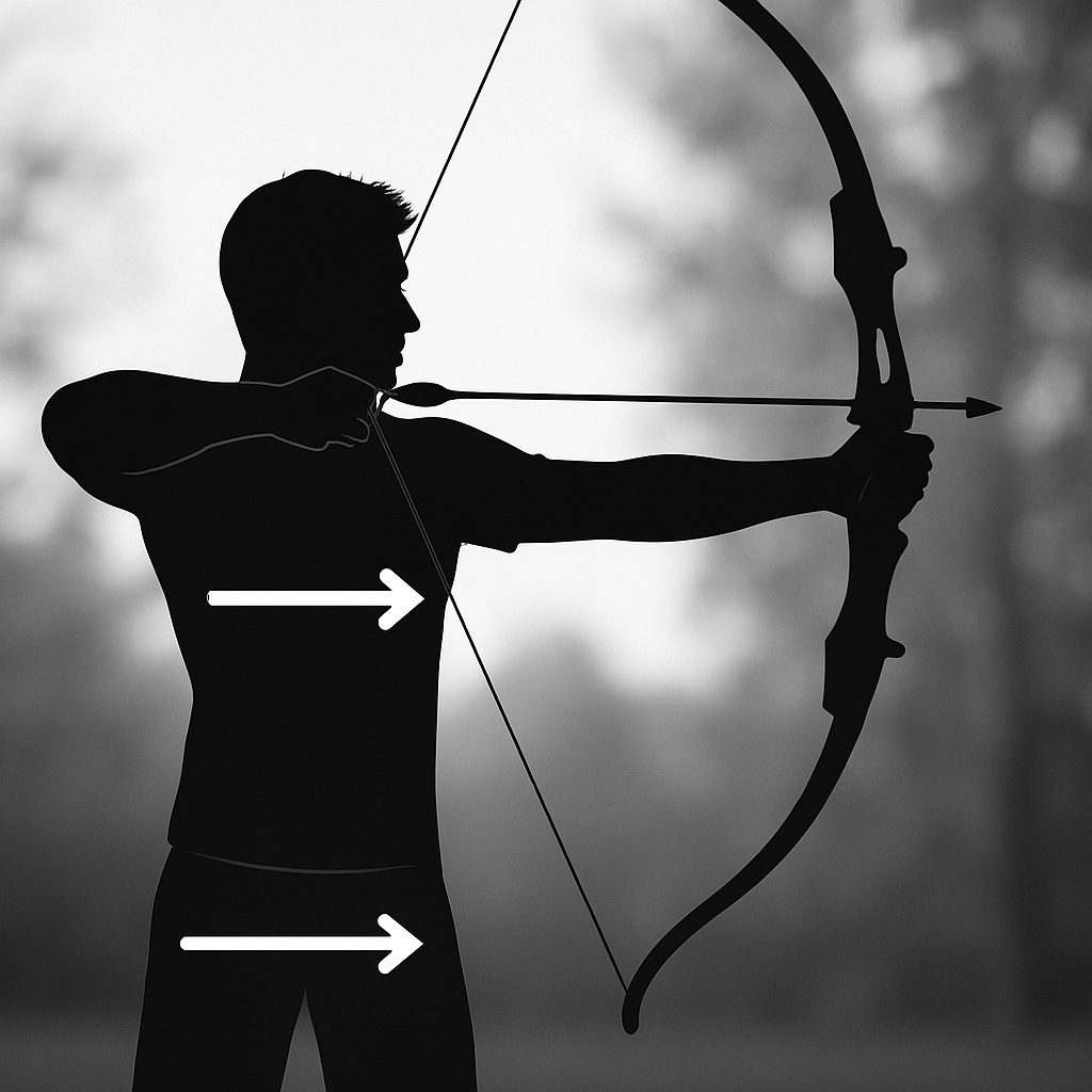 Posture de bandement – étape 2